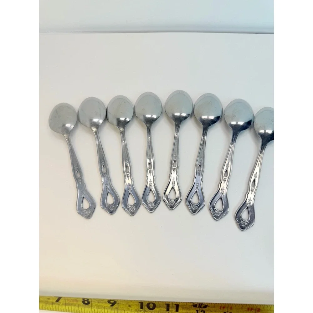 Stanley Roberts Autumn Ballad Stainless Lot 8 Soup Spoons Replacements Crafting